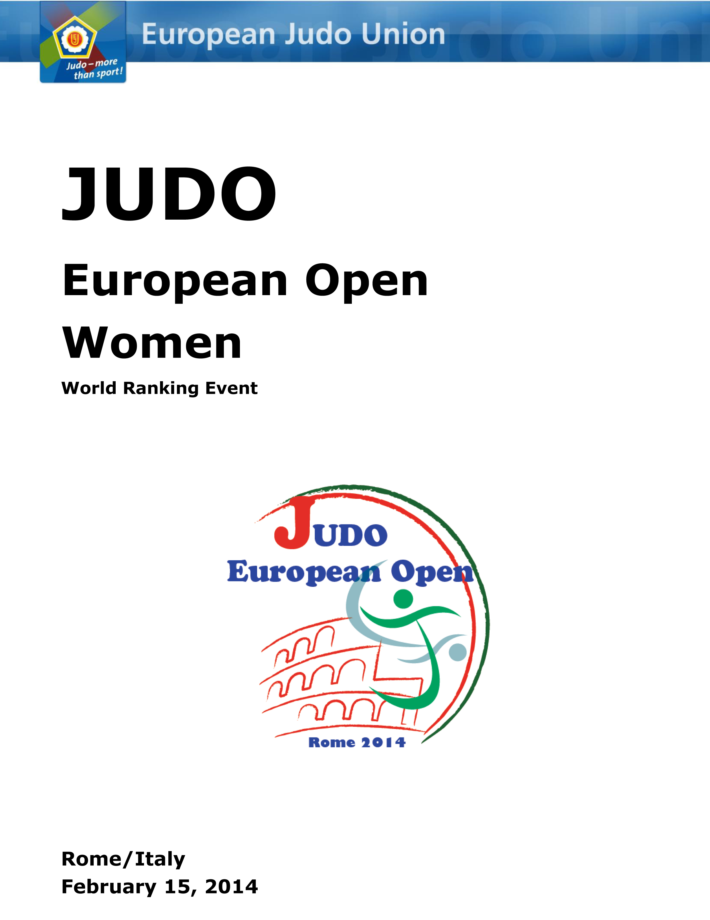European Open de Judo de Roma